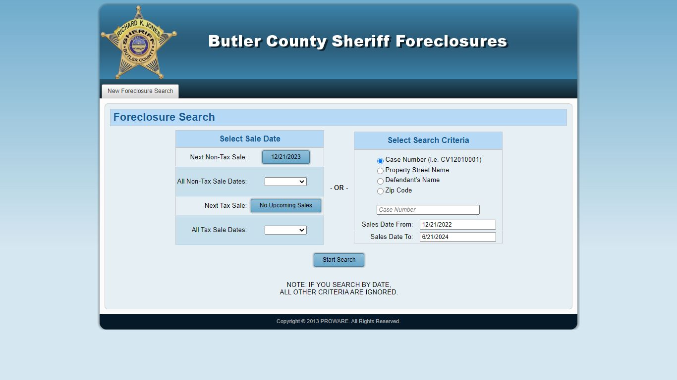 Butler County Inmate Roster Printed on December 7, 2023